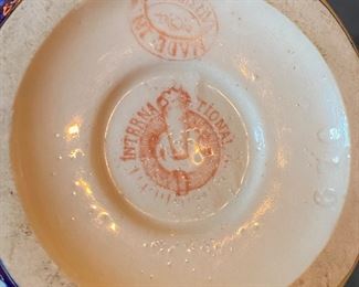 Antique International Hand Painted Vase Mark