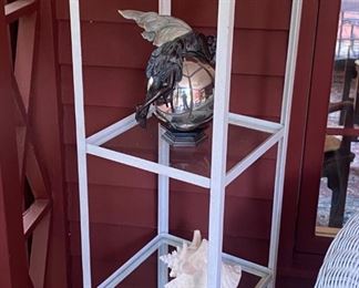 White Wrought Iron Etagere