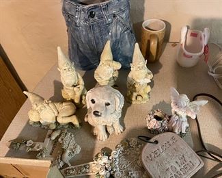 Small outdoor figurines