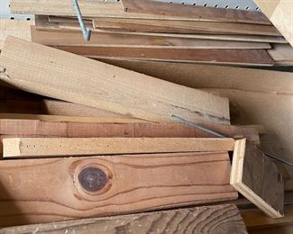 Scrap wood pieces