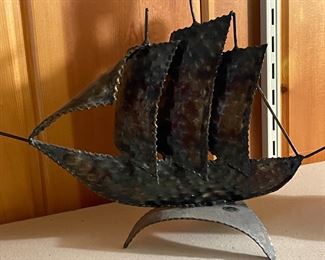 Metal Sailboat decor