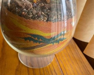 Vtg Sand Art Terrarium