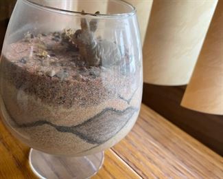 Vtg Sand Art Terrarium