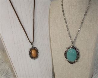 Floral Pendant Necklaces
