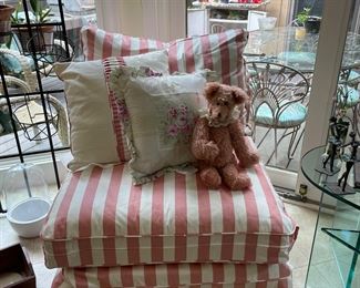 Pair of down for domain stuffed chairs