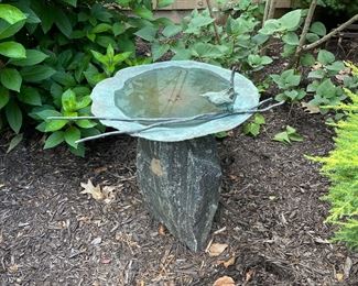 Gorgeous, heavy birdbath
