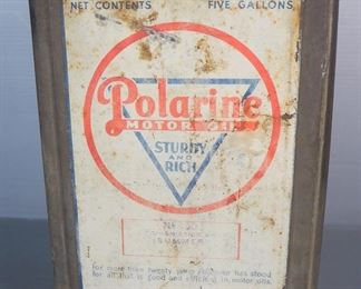 Polarine Motor Oil, Standard Oil Co, 5 Gallon Can