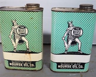 The Nourse Brands Oil, Nourse Oil Co, 1 Quart Cans, Qty 2