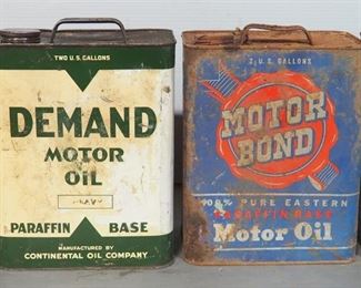Quality Plus Motor Oil, In Two Gallon Can, Demands Motor Oil, Continental Oil Co, In Two Gallon Can, Motor Bond Motor Oil, Purity Oil Co, In Two Gallon Can, And Auto-King Motor Oil, King Oil Co, In Two Gallon Can