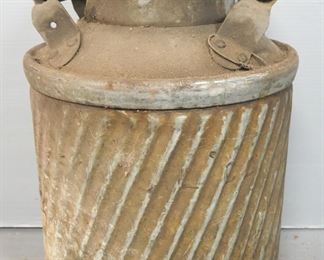 Vintage Butler Manufacturing Co, Five Gallon Oil Can With Lid