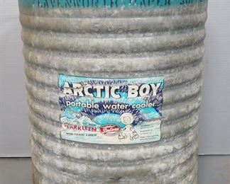 Arctic Boy Vintage Galvanized 5 Gallon Portable Water Cooler