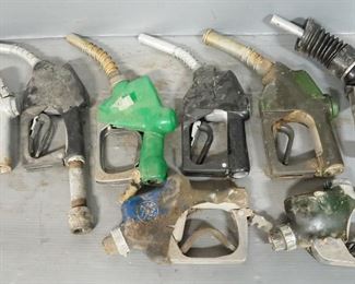 Gas Pump Nozzle Collection, Various Styles, Qty 8