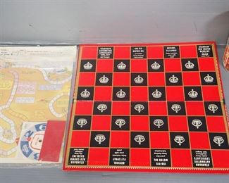 Standard Oil Checker Board, Standard Travel Road Game 1, And Jig-Saw Puzzle
