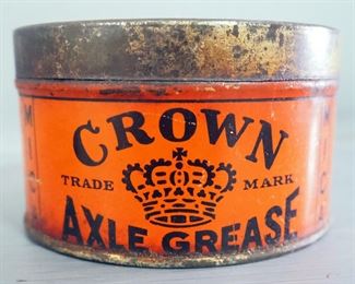 Standard Oil Axle Grease Cans, Qty 5 Some Contents