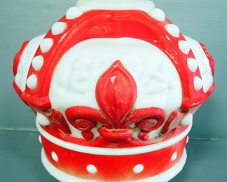 Red Crown Gas Pump Globe