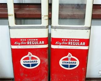 Standard Red Crown King Size Regular Gas Pump Doors, Qty 2