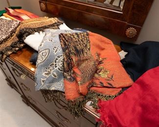 Silks, scarves wraps