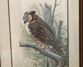 E Rambow owl print vintage