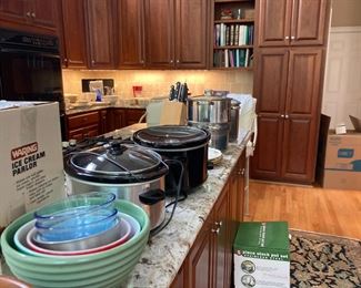 An entire kitchen FULL of everything you could want in a kitchen. 