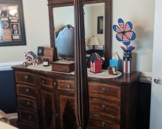 Dresser and mirror for sale only 