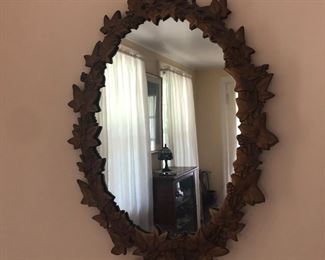 Metal framed mirror