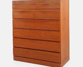 Arne Wahl Iverson Tall Chest of Drawers for Vinde Mobelfabrik MCM Teak
