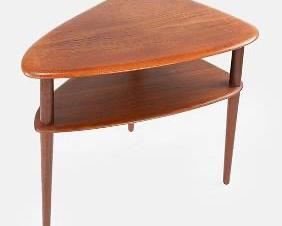 Mid-Century Modern Two-Tier End Table