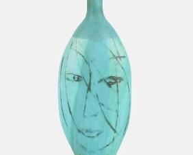 Pirjo Nylander Scandinavian Danish Modern 14" Tall MCM Art Pottery Vase