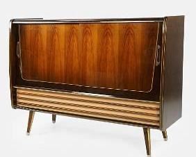 German Schaub-Lorenz Ballerina Konzert Tube Stereo 59 MCM LP Record Console