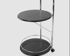 Italian Casa Bonaldo Mid-Century Modern Tubular Chrome Steel Cart