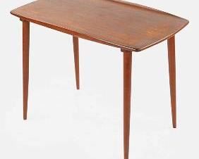Hans Wegner (Attrib) Danish Modern Teak Wood Side Table MCM
