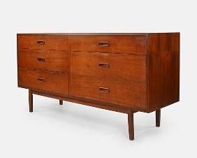 Jack Cartwright for Founders Mid-Century Modern 6-Drawer Low Dressser