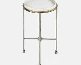 Edward Pride Sasser Designed Marble Top Accent Table for Century Furniture