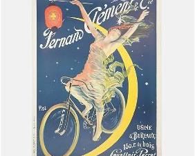 Contemporary French Clement Cycles Silkscreen Poster