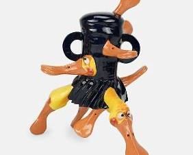 WIlliam Suworoff Duck Vase Ceramic Vase Art Pottery Sculpture