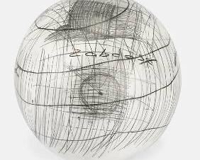 Zatarain, Yuri Contemporary Equation and Diagram Ceramic Decorative Sphere