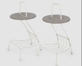 Pair Monika Mulder Hasslo Indoor/Outdoor Side Tables for Ikea