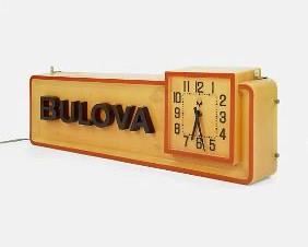Bulova Illuminated Advertising Wall Clock for Accutron Watch