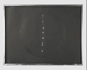 Fontana, Lucio CONCETTO SPAZIALE 1968 Mixed Media Signed Artwork