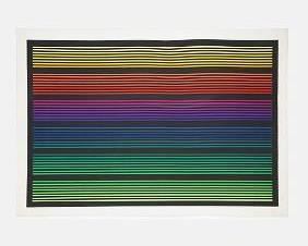 Peters, Jurgen HOMAGE TO MORRIS LOUIS II 1976 Silkscreen Print