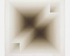 Peters, Jurgens SIMULTANEOUS 1977 Signed Silkscreen Print