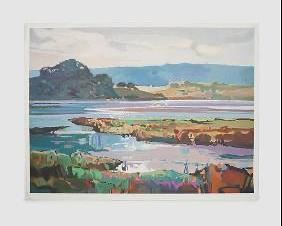 Artist Signed and Dated 1995 Loose Lithograph Print WHALING WAY