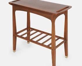 Lane Mid-Century Modern Accent Line TV Television Table