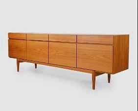 Ib-Kofod Larsen FA-66 Oak Sideboard for Faarup Mobelfabrik Danish Modern MCM