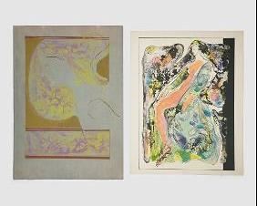 Block, Amanda R. JOURNEY-1974 and PRINCESS-1977 Two Slikscreen Prints