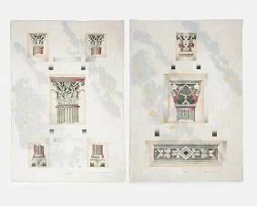 Weinberg, Bruce. PALLADIO, ROMANESQUE 1991 Two Textured 3D Prints