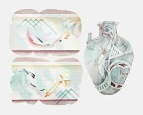 Weinberg, Bruce. SIERRA 1990 Two Pencil Signed Textured Prints