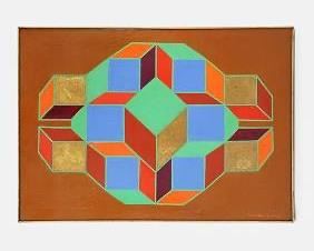 Carrel, Claudia Original Geometric Acrylic Painting