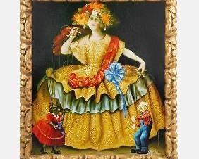 Martinez, Hector LA TITIRITERN Ltd Ed 2/25 Textured Silkscreen Print