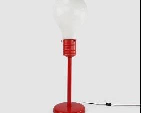 Pop Art Ingo Maurer Style Red Painted Steel Table Lamp